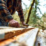 Maison en bois en construction