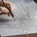 Plan détaillé de recollement sur papier